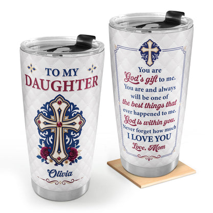 God's Gift To Me - Personalized Stainless Steel Tumbler