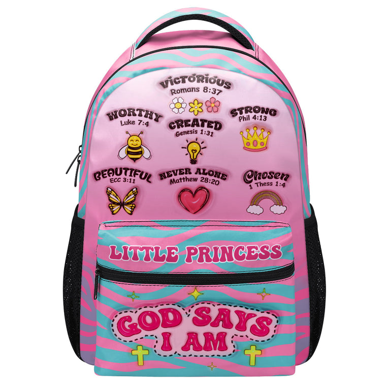 God Says I Am - Personalized Backpack for Daughter