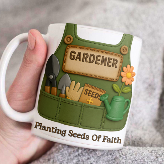Planting Seeds Of Faith - Personalized Ceramic Coffee Mug