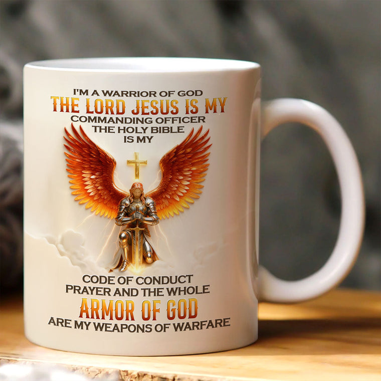 I'm A Warrior Of God - Personalized Ceramic Coffee Mug