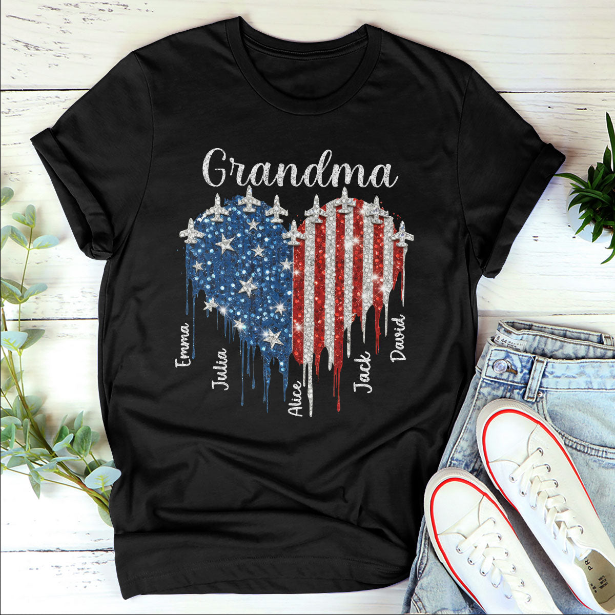 Independence Heart - Personalized Unisex T-Shirt GMJSTS200036