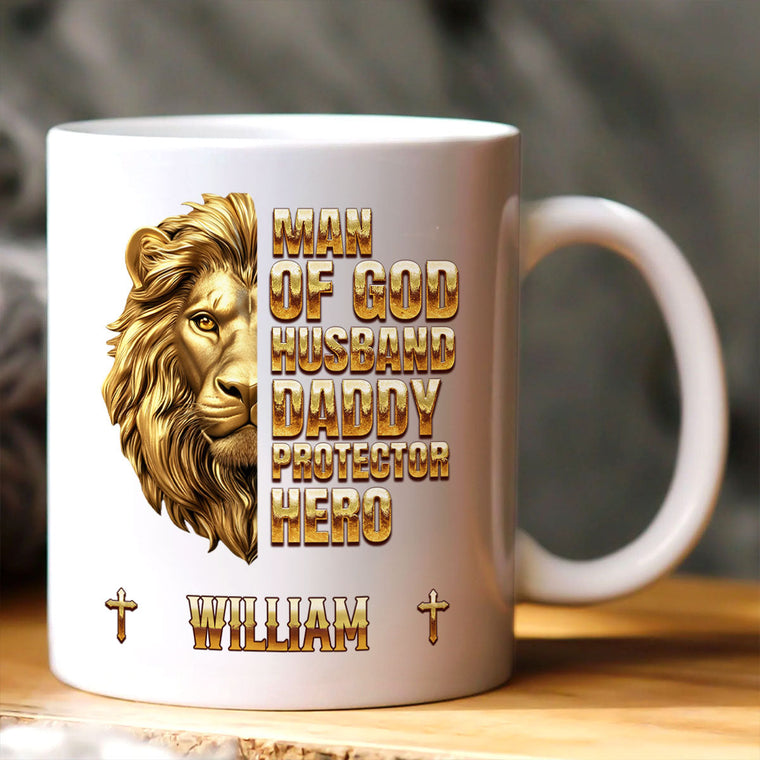 Man Of God - Personalized Ceramic Coffee Mug