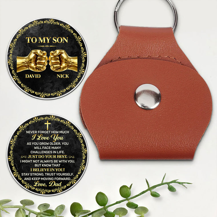 To My Son - Personalized Pocket Hug Gift for Son