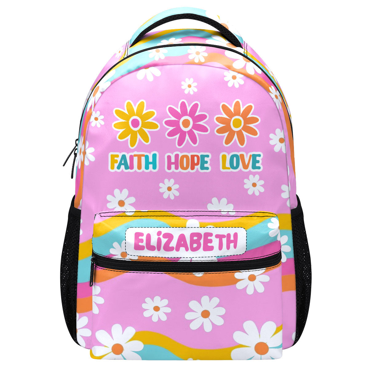 Faith Hope Love - Personalized Backpack for Girls