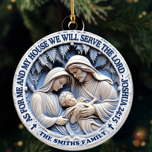 Christian Home Decor - Personalized Acrylic Ornament GOJS10086