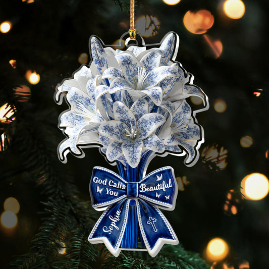 God Calls You Beautiful - Acrylic Ornament - Personalized Gift for Women GOJS10294