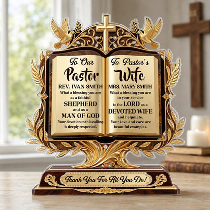 A Pastor After God’s Heart - Personalized Acrylic Plaque GAPJS10028