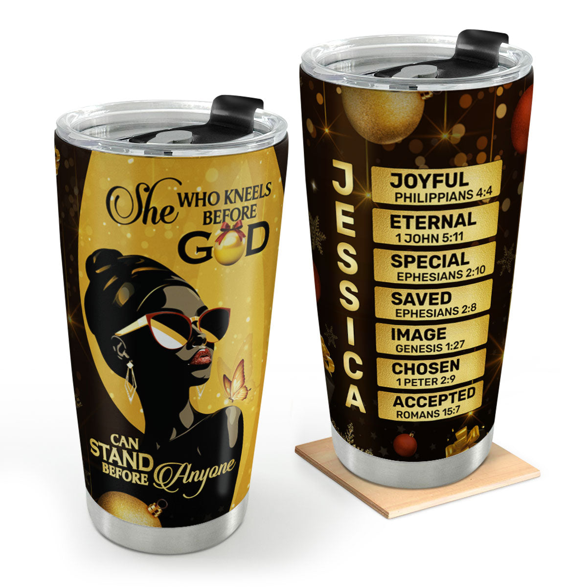 Faith Quote - Personalized Stainless Steel Tumbler