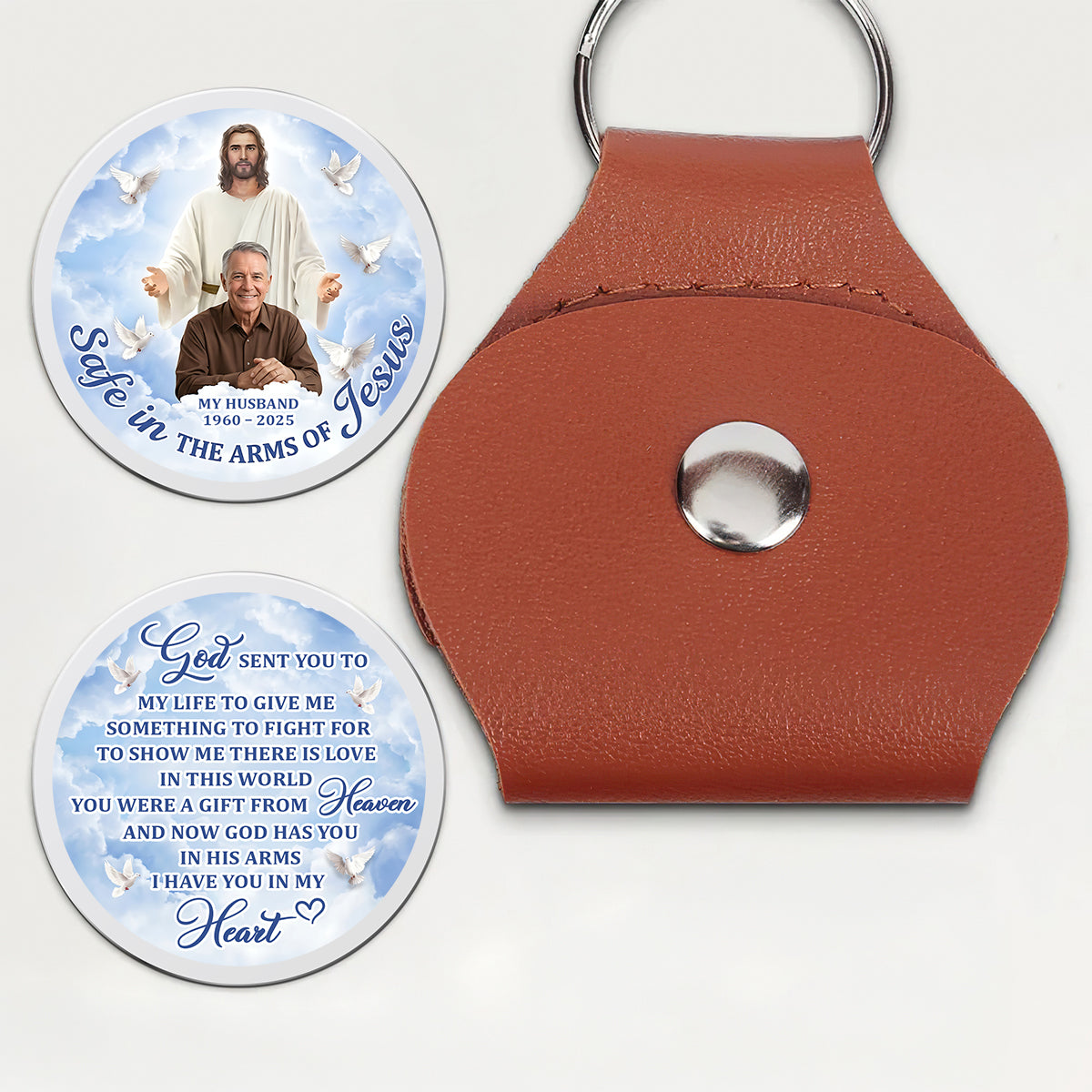 Heaven Holds My Heart - Personalized Memorial Keepsake