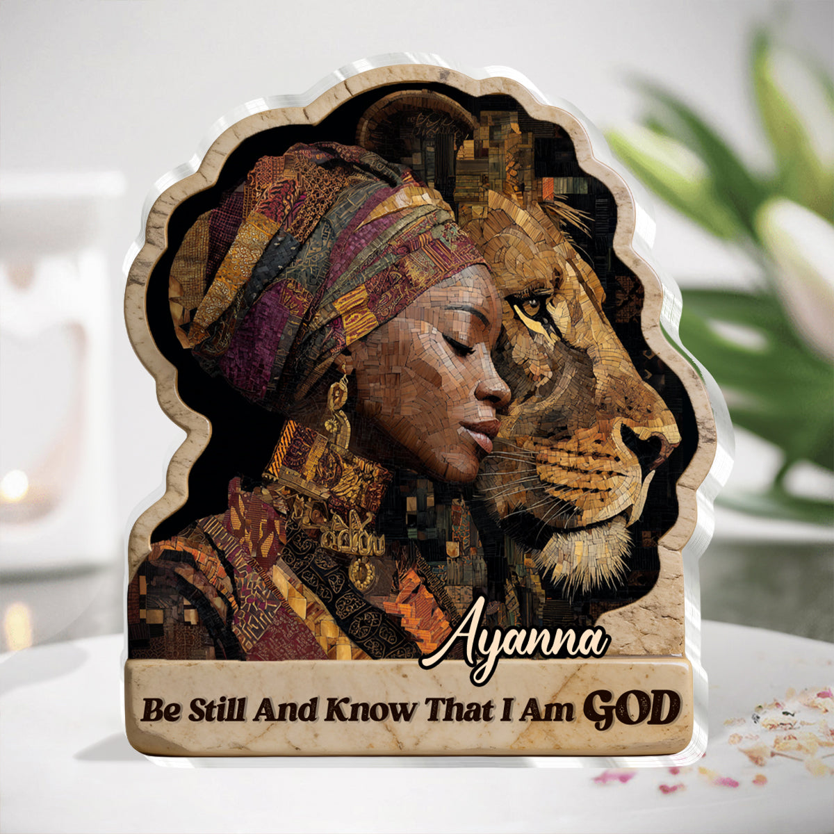 Be Still and Know That I Am God - Personalized Acrylic Plaque GAPJS10150