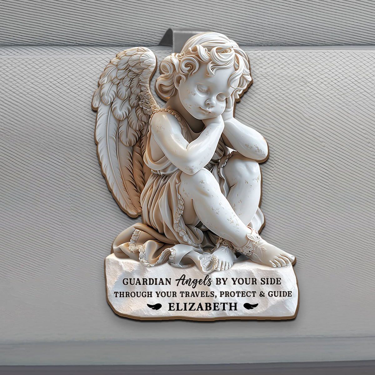 Guardian Angels - Personalized Car Visor Clip