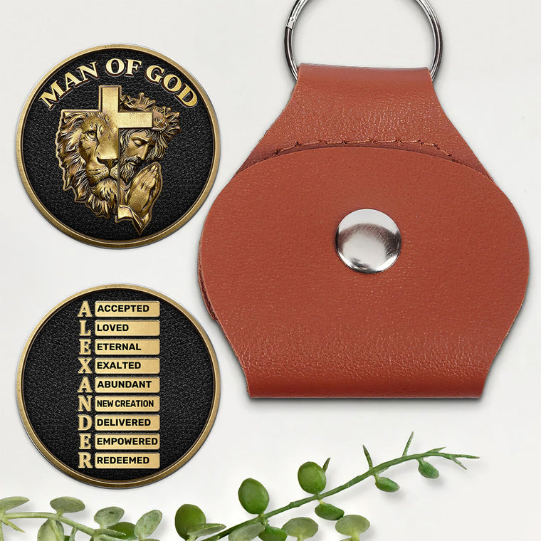 Man Of God - Personalized Pocket Hug Gift
