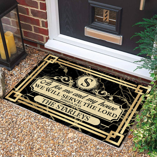 Bible Verse - Personalized Doormat for Christian Home GDMJS10036