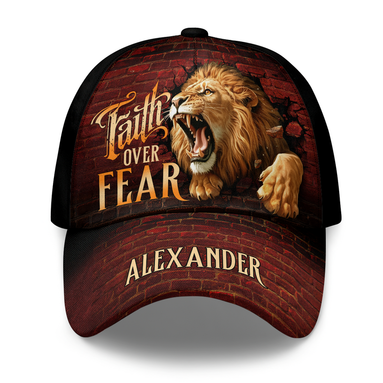 Faith Over Fear - Personalized Classic Cap - Gift for Men
