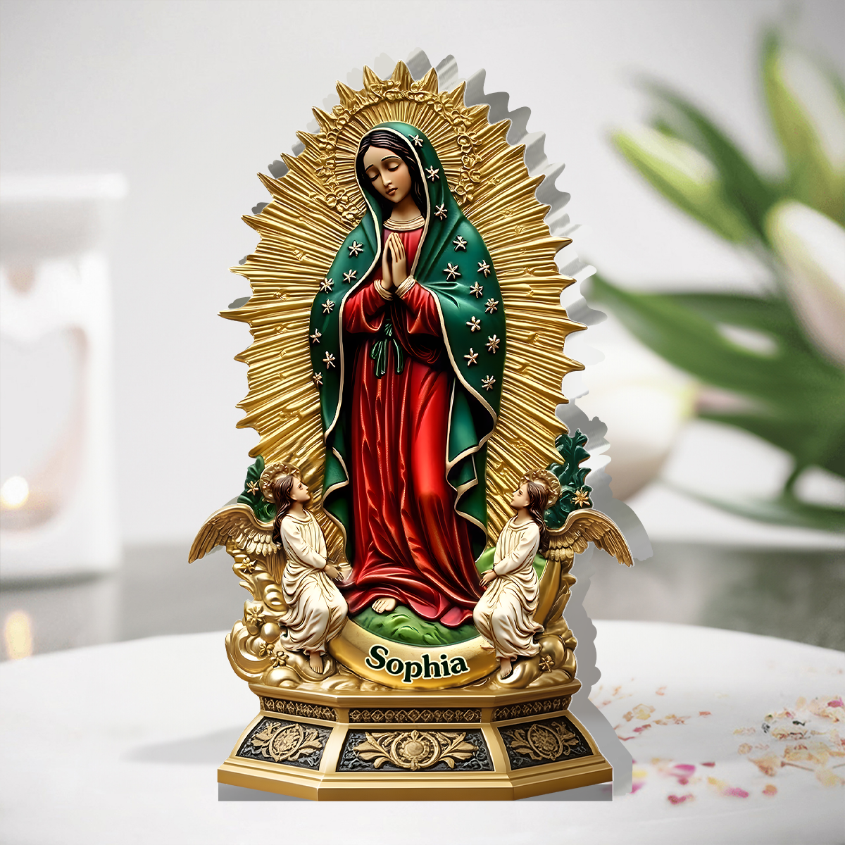 Our Lady Of Guadalupe - Personalized Acrylic Plaque GAPJS10129