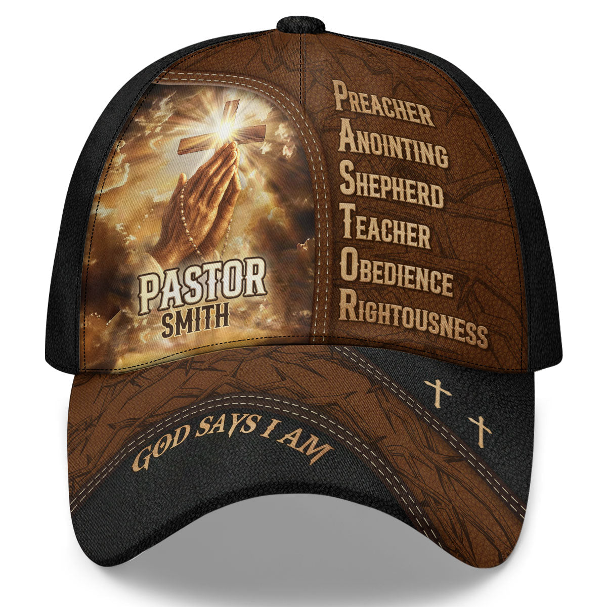 The Shepherd - Gift For Pastor - Custom Name Cap