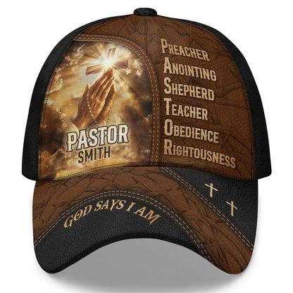 The Shepherd - Gift For Pastor - Custom Name Cap