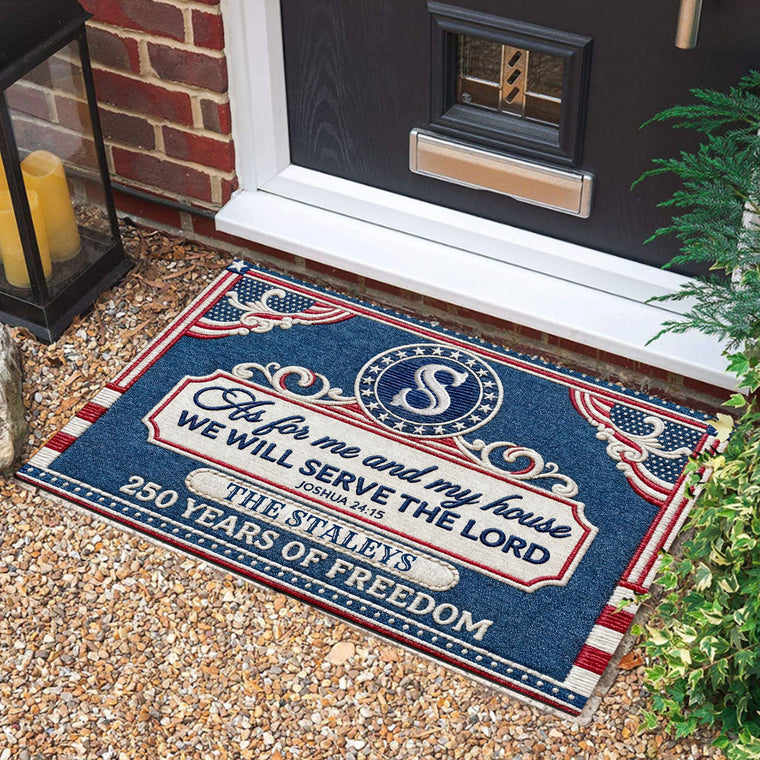 Serve the Lord - Custom Doormat Faith Home Decor GDMJS10010