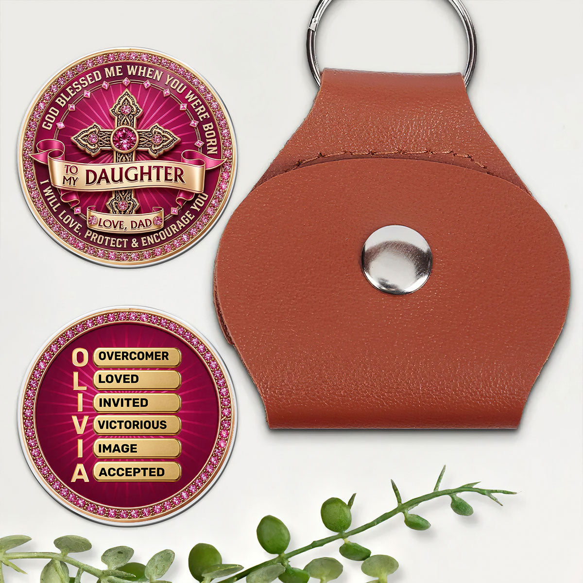 Faith-Inspired Gift for Daughter - Personalized Pocket Hug