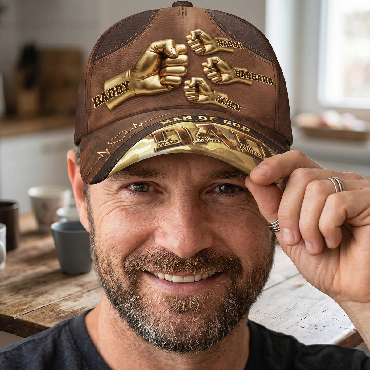 Dad the Man the Myth the Legend - Custom Name Cap