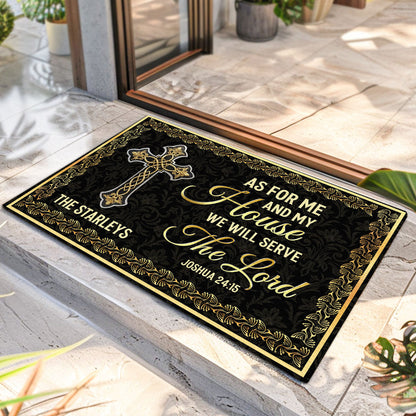 Bible Verse - Christian Faith Doormat - Personalized Home Decor
