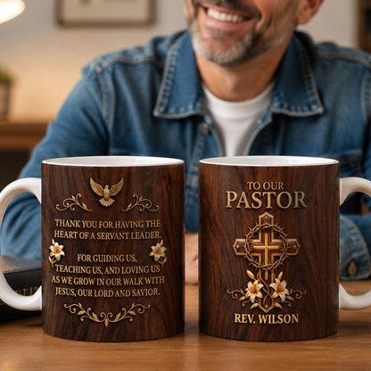 Heart of a Servant Leader - Personalized Coffee Mug