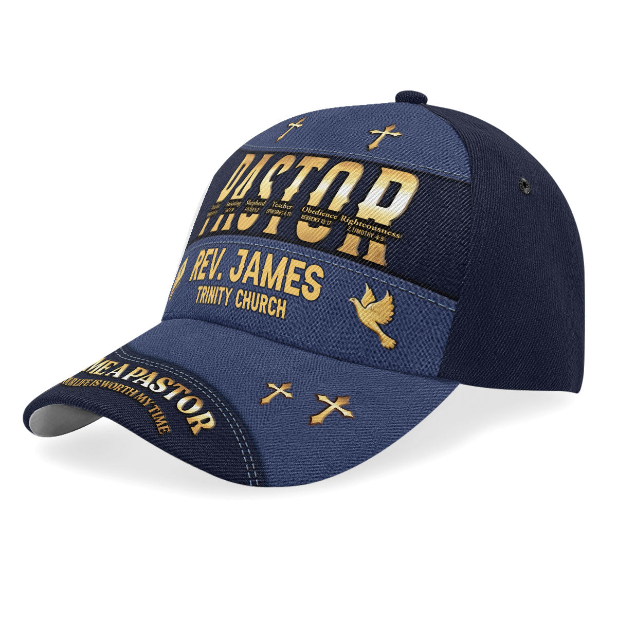 I Became A Pastor - Personalized Classic Cap Faith - Gift for Pastor