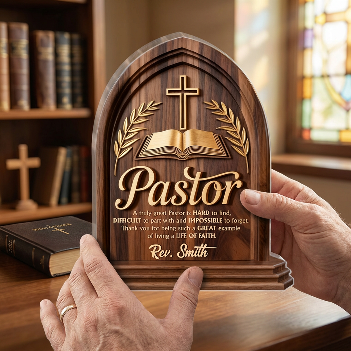 Love of God - Personalized Acrylic Plaque Gift for Pastor GAPJS10095