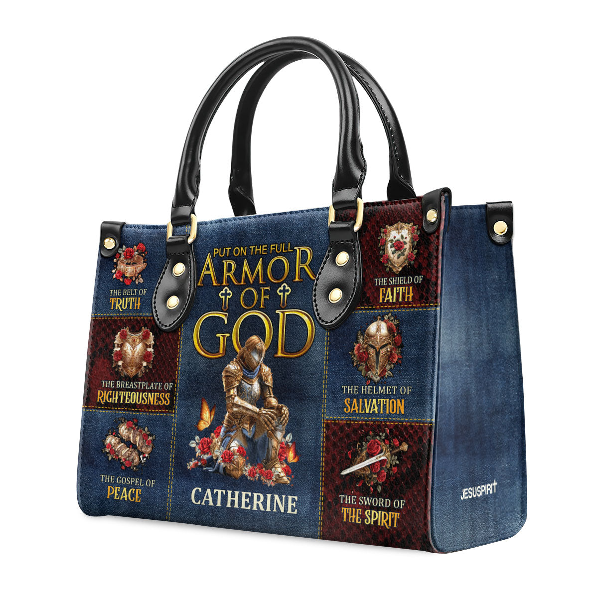 Armor Of God - Personalized Leather Handbag - Gift for Women GMJSLB200033