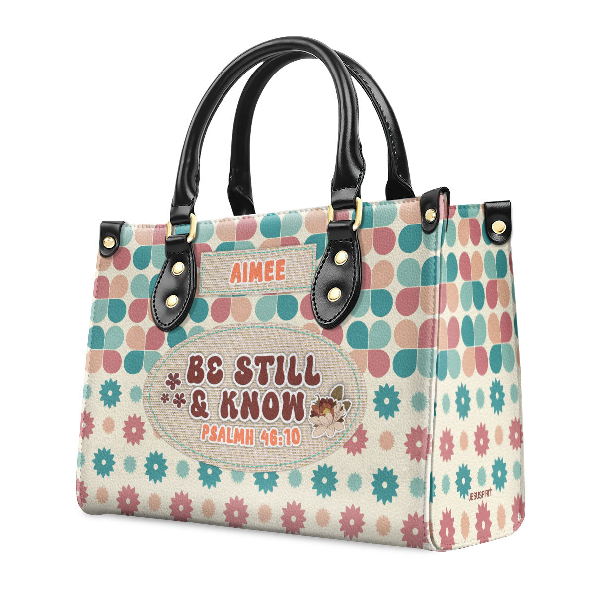 Be Still And Know - Personalized Leather Handbag GMJSLB200081