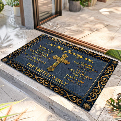 Family Theme - Personalized Doormat for Home Decor