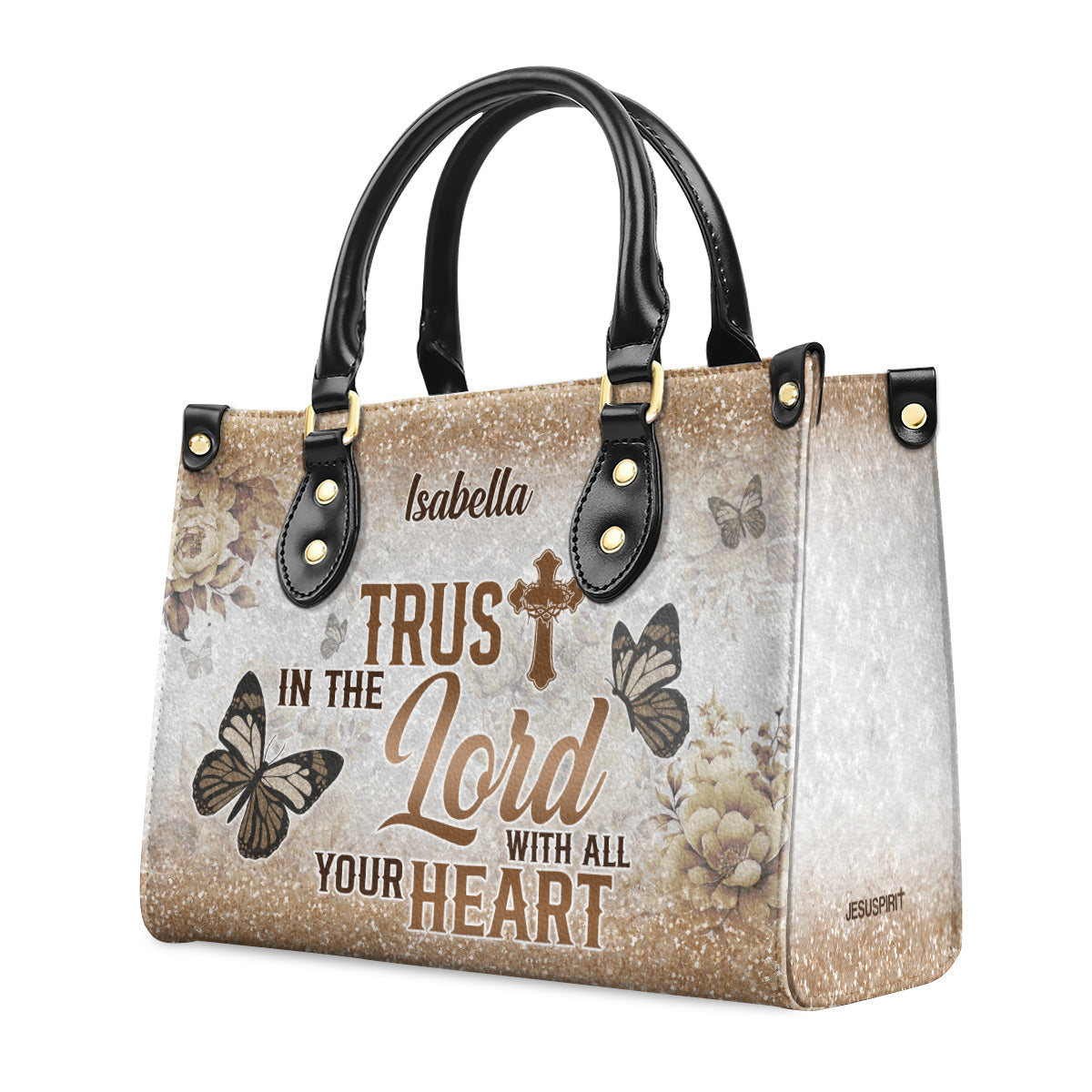 Trust In The Lord - Personalized Leather Handbag GMJSLB200021