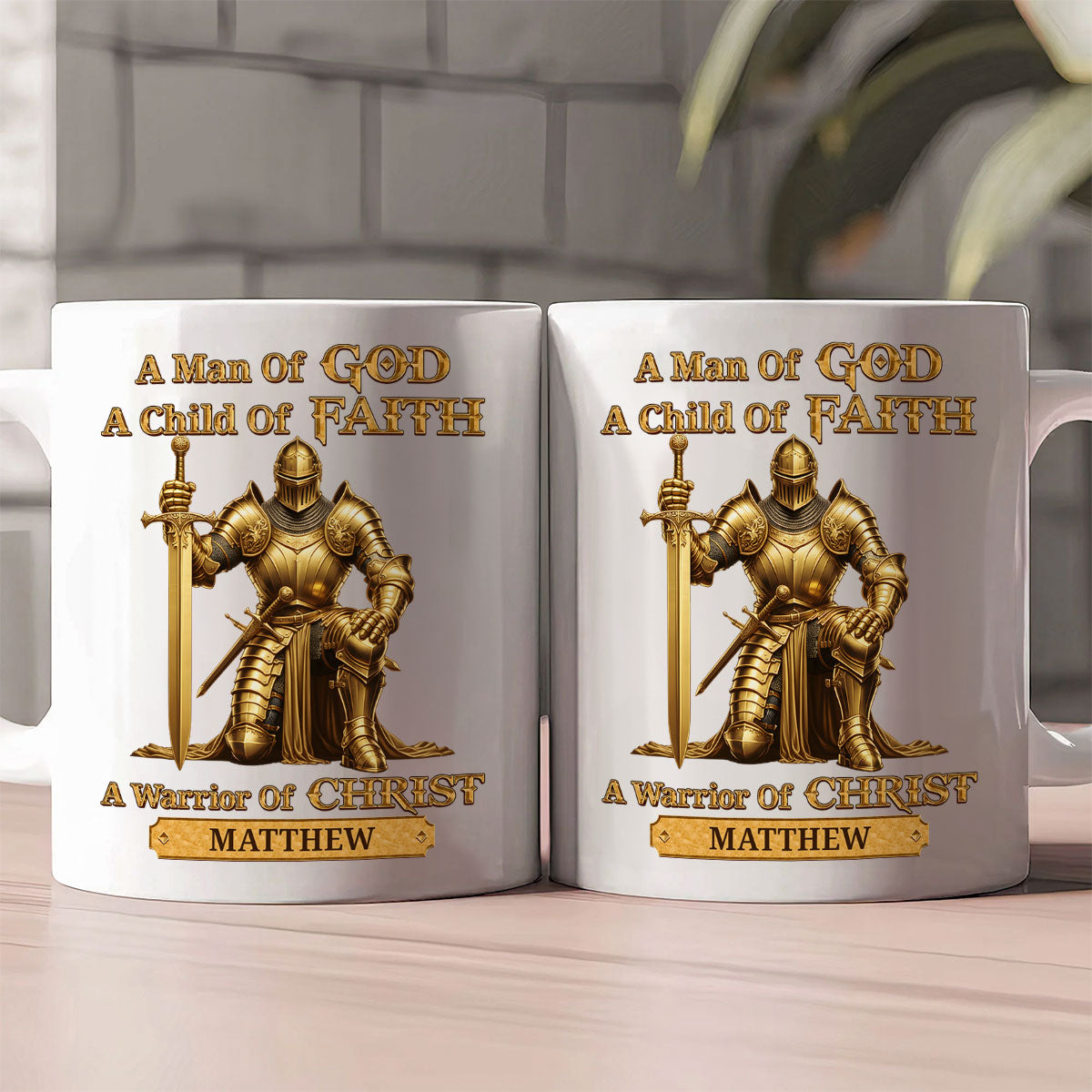 A Man Of God - Personalized Ceramic Coffee Mug