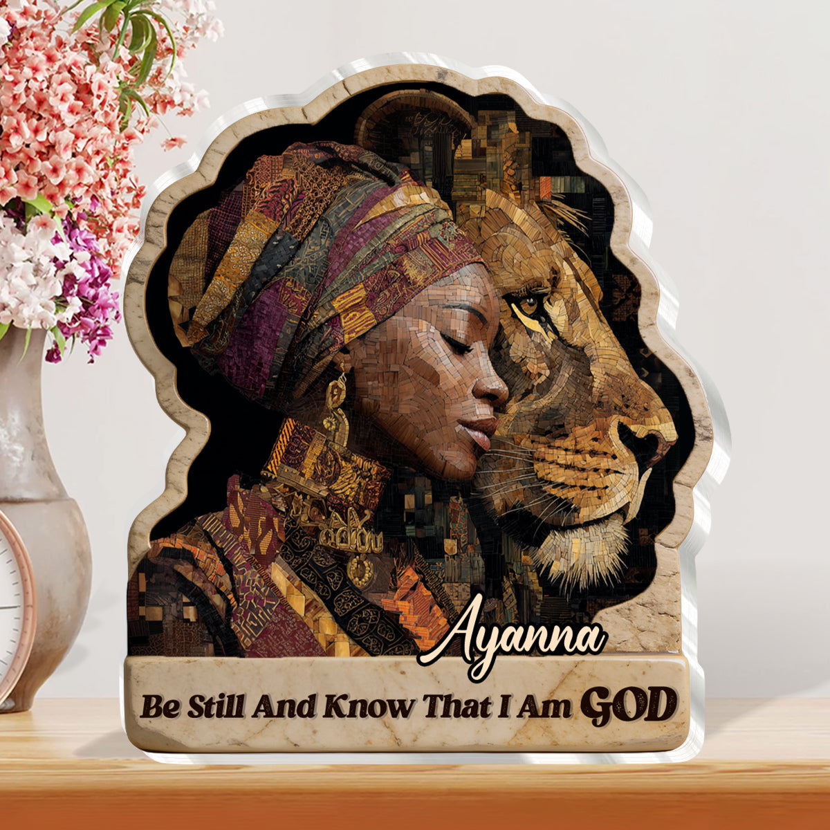 Be Still and Know That I Am God - Personalized Acrylic Plaque GAPJS10150