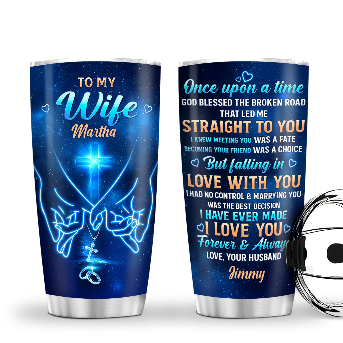 Marrying You Was The Best Decision - Personalized Stainless Steel Tumbler