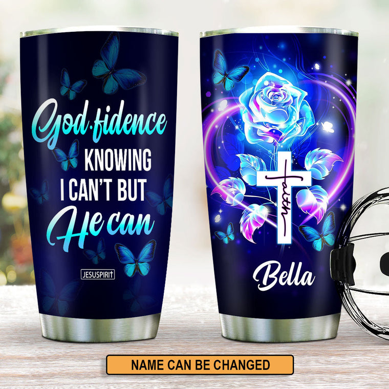 Faith Over Fear - Personalized Stainless Steel Tumbler