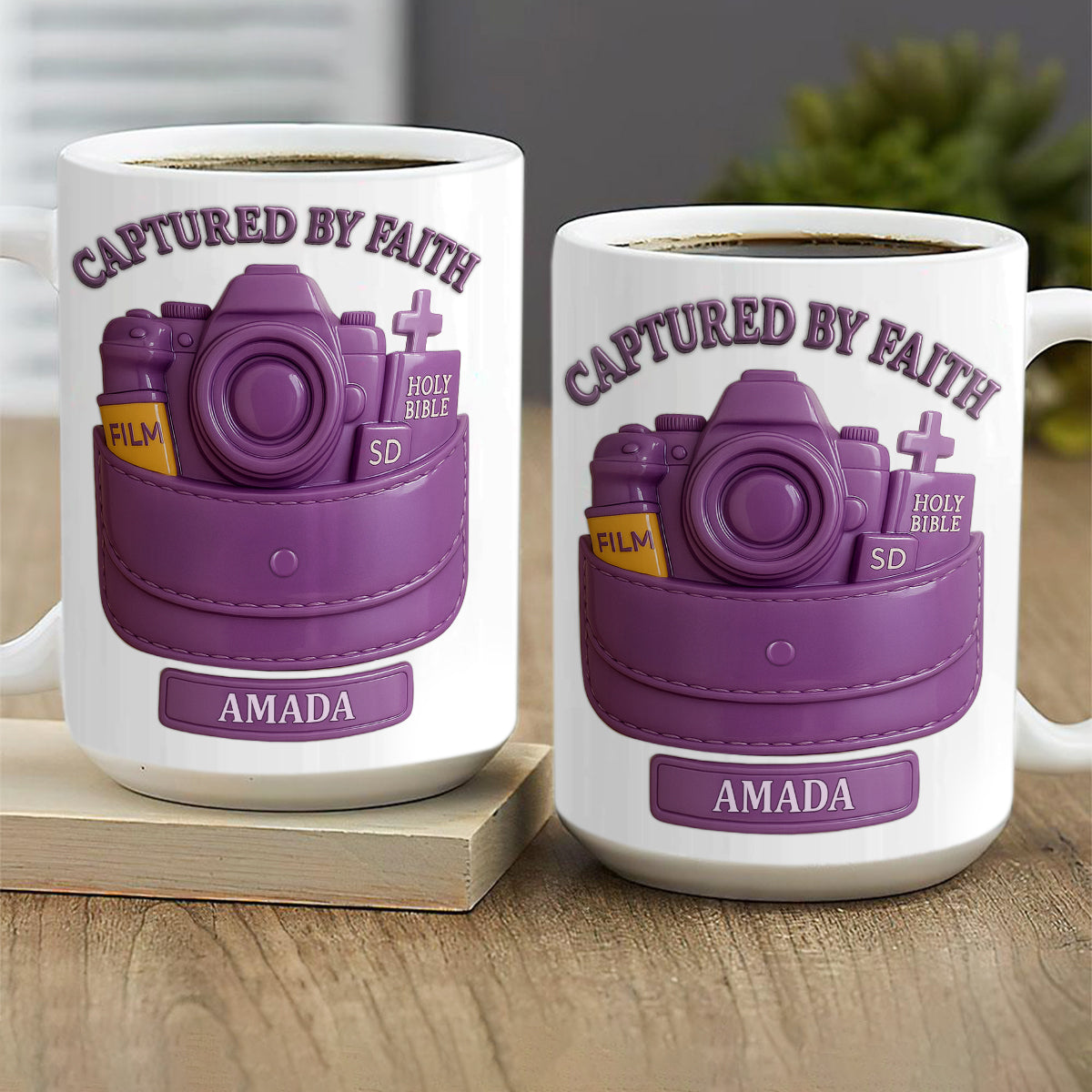Captured By Faith - Personalized Christian Coffee Mug