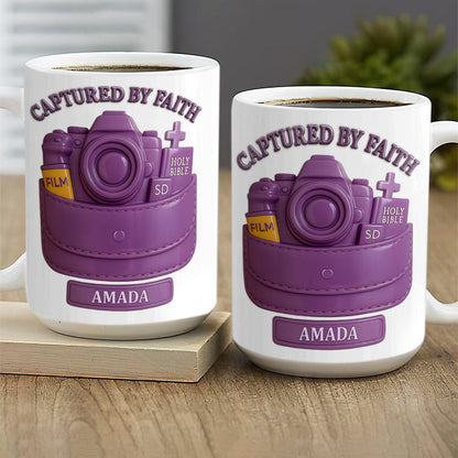 Captured By Faith - Personalized Christian Coffee Mug