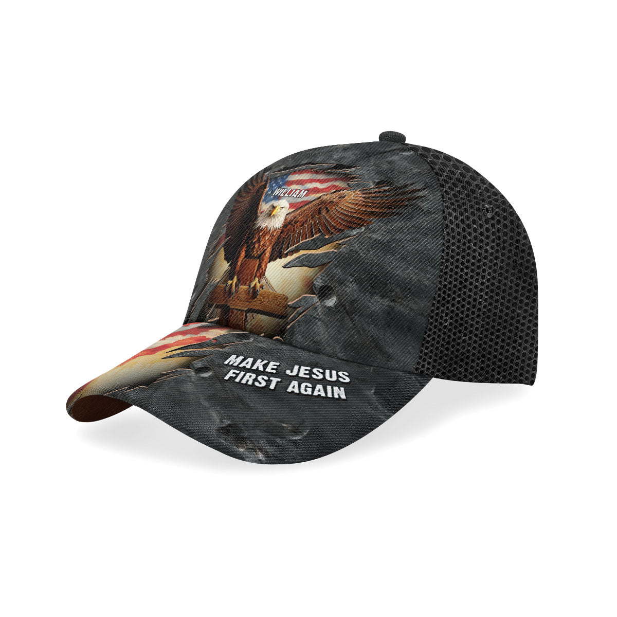 Make Jesus First Again - Personalized Classic Cap Christian Faith Wearable