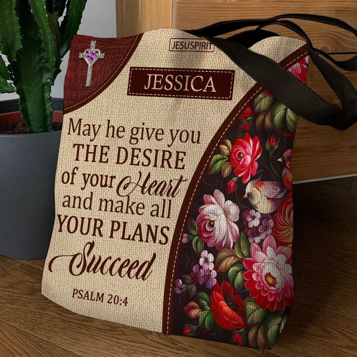 May He Make All Your Plans Succeed - Personalized Tote Bag GTTJS10176