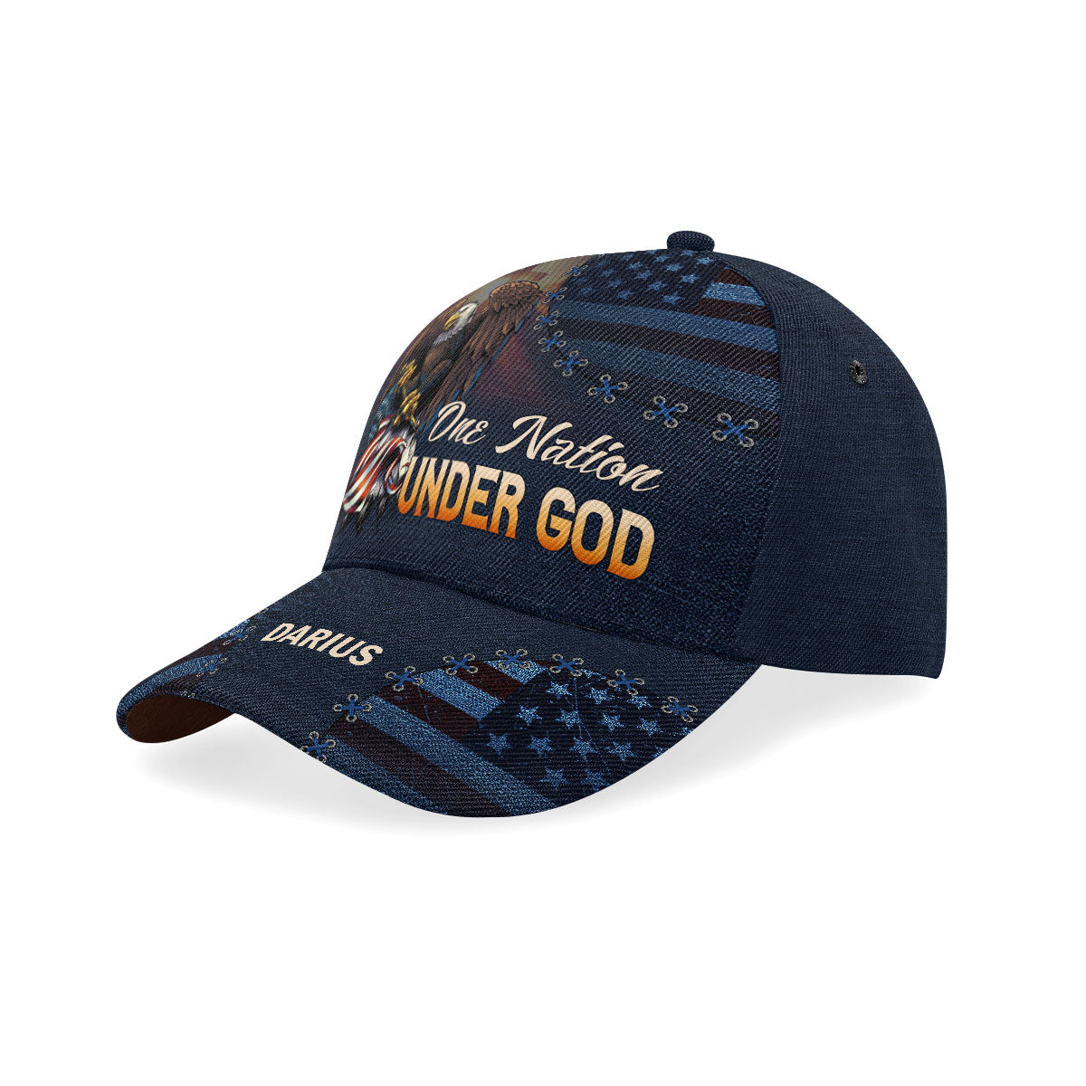 One Nation Under God - Personalized Classic Cap - Gift For Men
