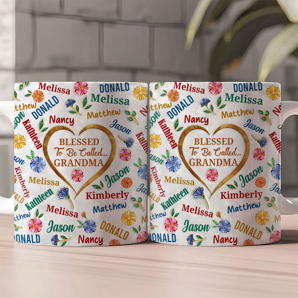 Blessed To Be Called Grandma - Personalized Coffee Mug