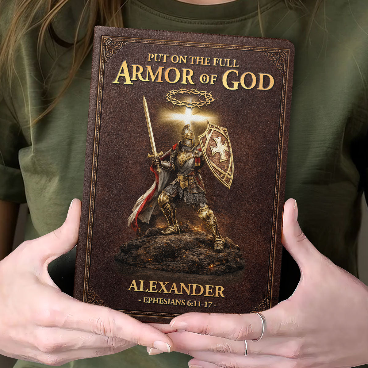 Armor of God - Personalized Leather Cover Notebook GMJSNB200010