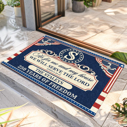Faith Quote - Personalized Doormat for Home GDMJS10015