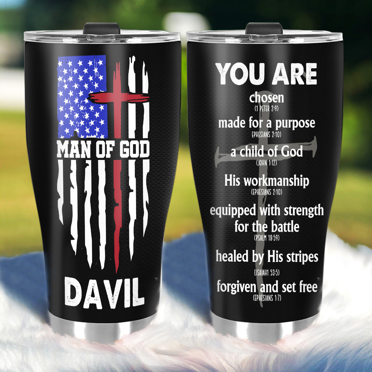 Faithful Drinkware - Personalized Stainless Steel Tumbler