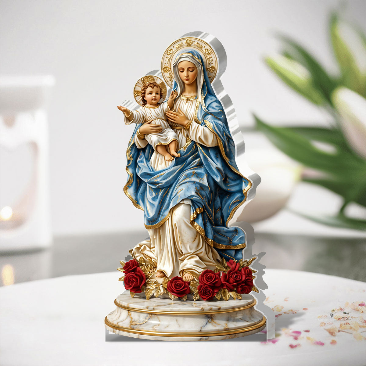 Radiance Of Mercy - Custom Shaped Acrylic Plaque - Gift For Mom GAPJS10124