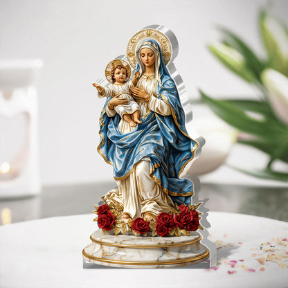 Radiance Of Mercy - Custom Shaped Acrylic Plaque - Gift For Mom GAPJS10124