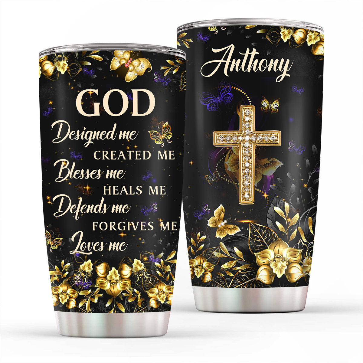 God Designed Me - Inspirational Faith Tumbler