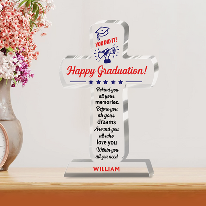 You Did It - Personalized Acrylic Plaque - Gift for Graduate GAPJS10271