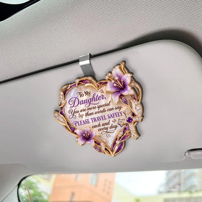Guardian Love - Personalized Car Visor Clip for Daughter